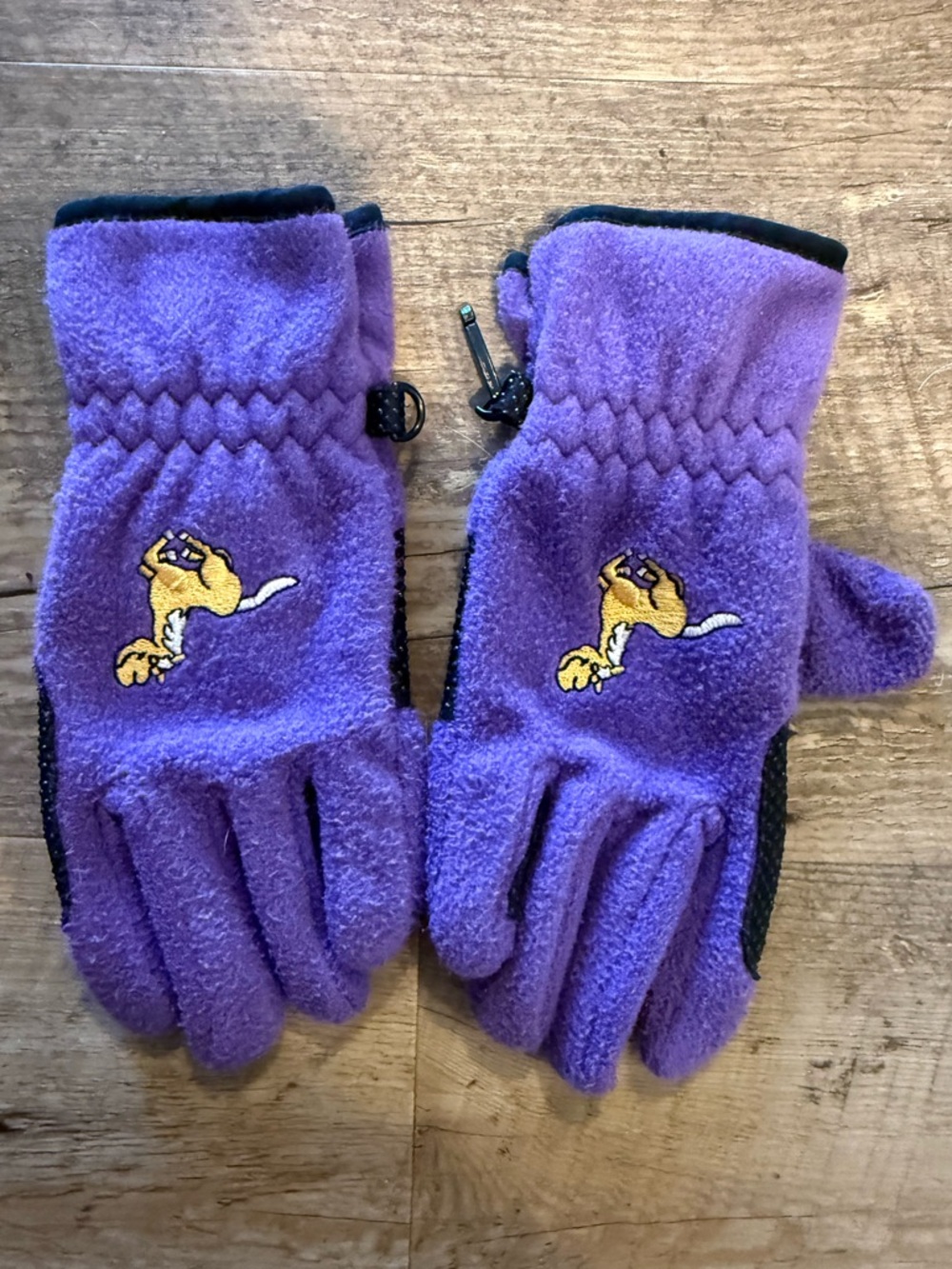 Kids fleece riding gloves